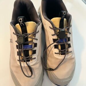 On Running Men's Cream and Black Athletic Shoes